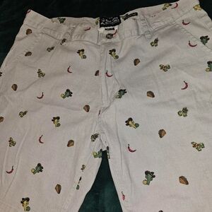 Playful Printed Gray Shorts